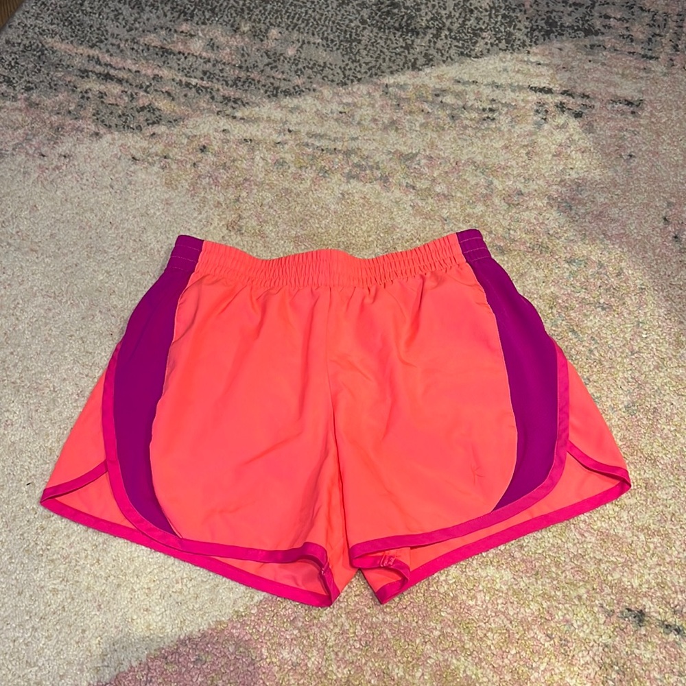 Neon pink shorts